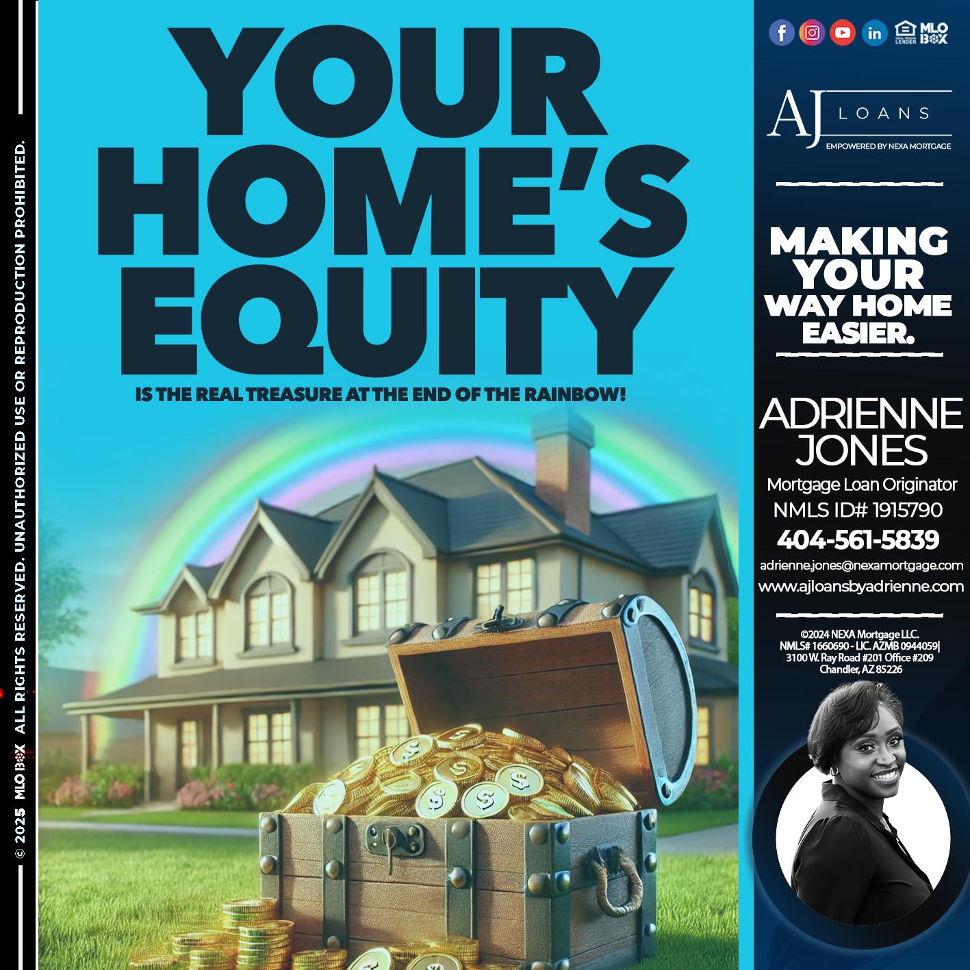 YOUR HOME´S EQUITY - Adrienne Jones -Mortgage Loan Originator