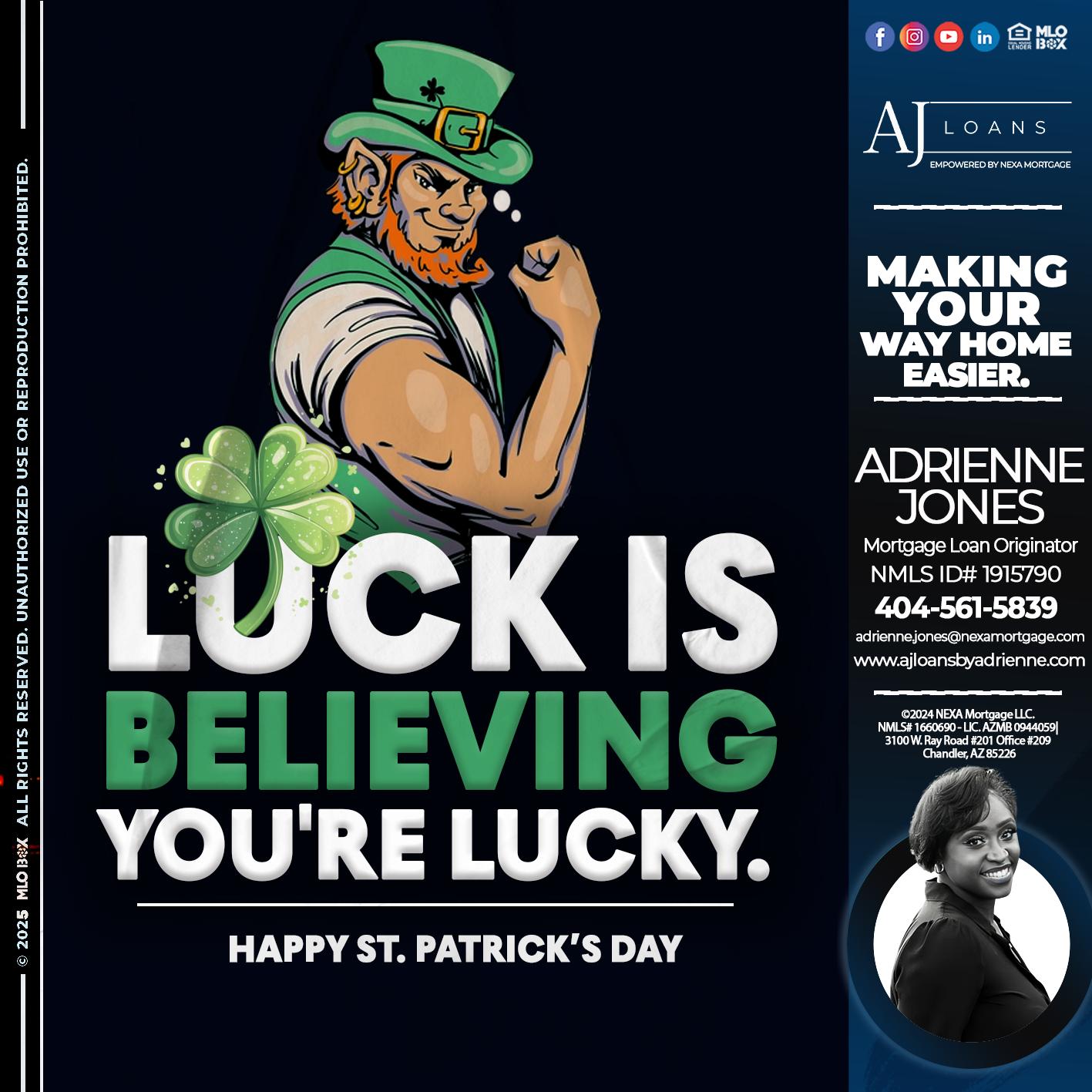 ST. PATRICKS DAY - Adrienne Jones -Mortgage Loan Originator