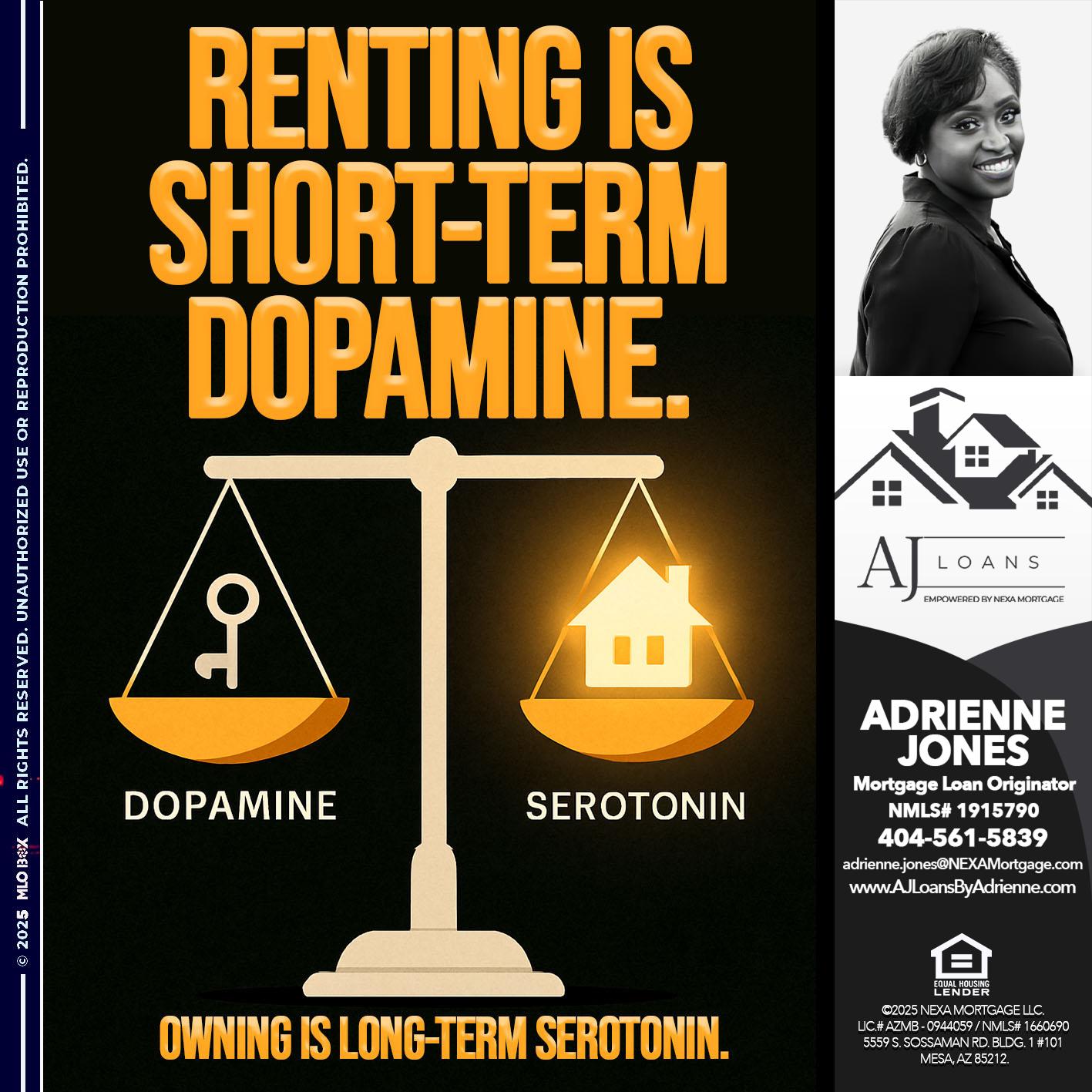 RENTING IS - Adrienne Jones -Mortgage Loan Originator