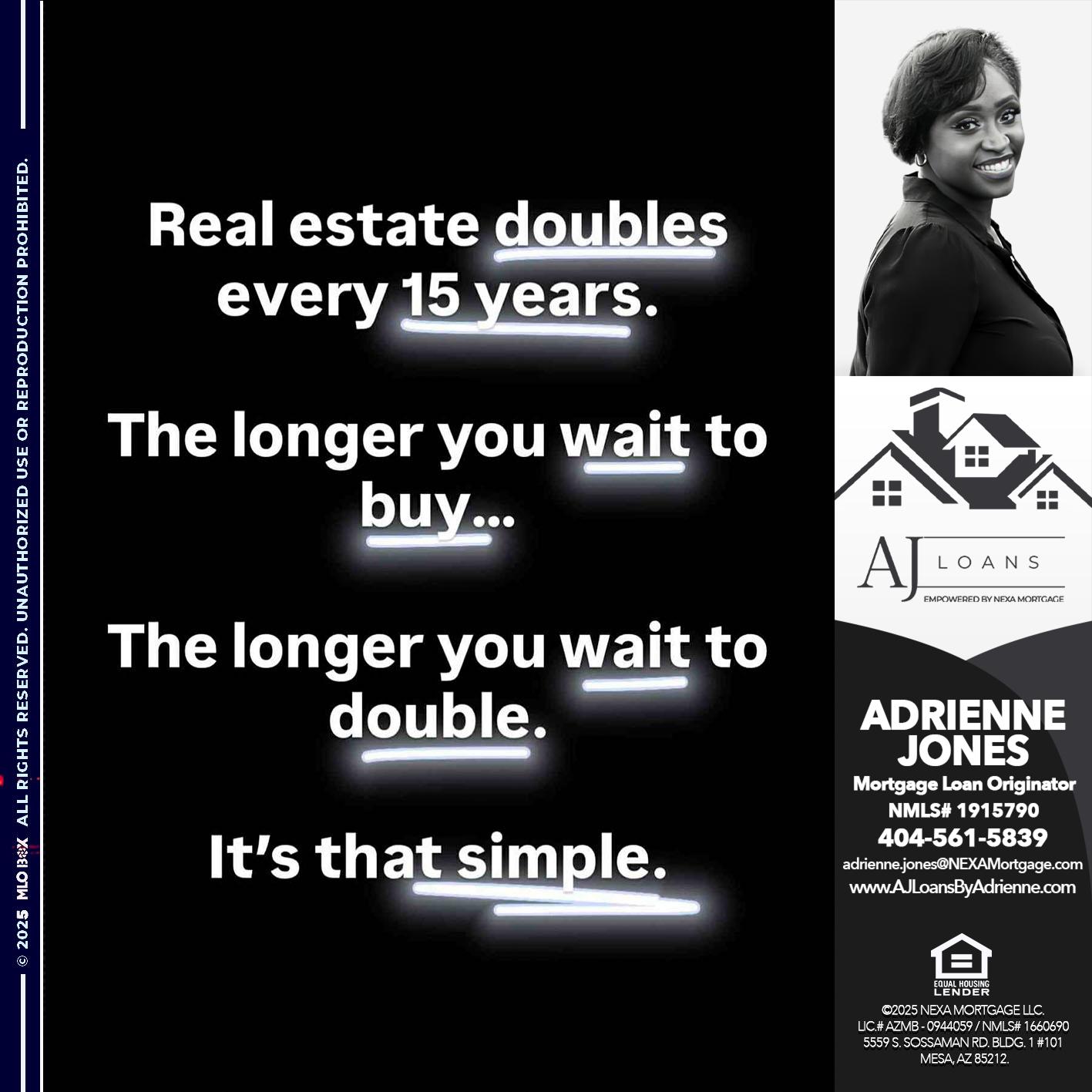 REAL ESTATE - Adrienne Jones -Mortgage Loan Originator