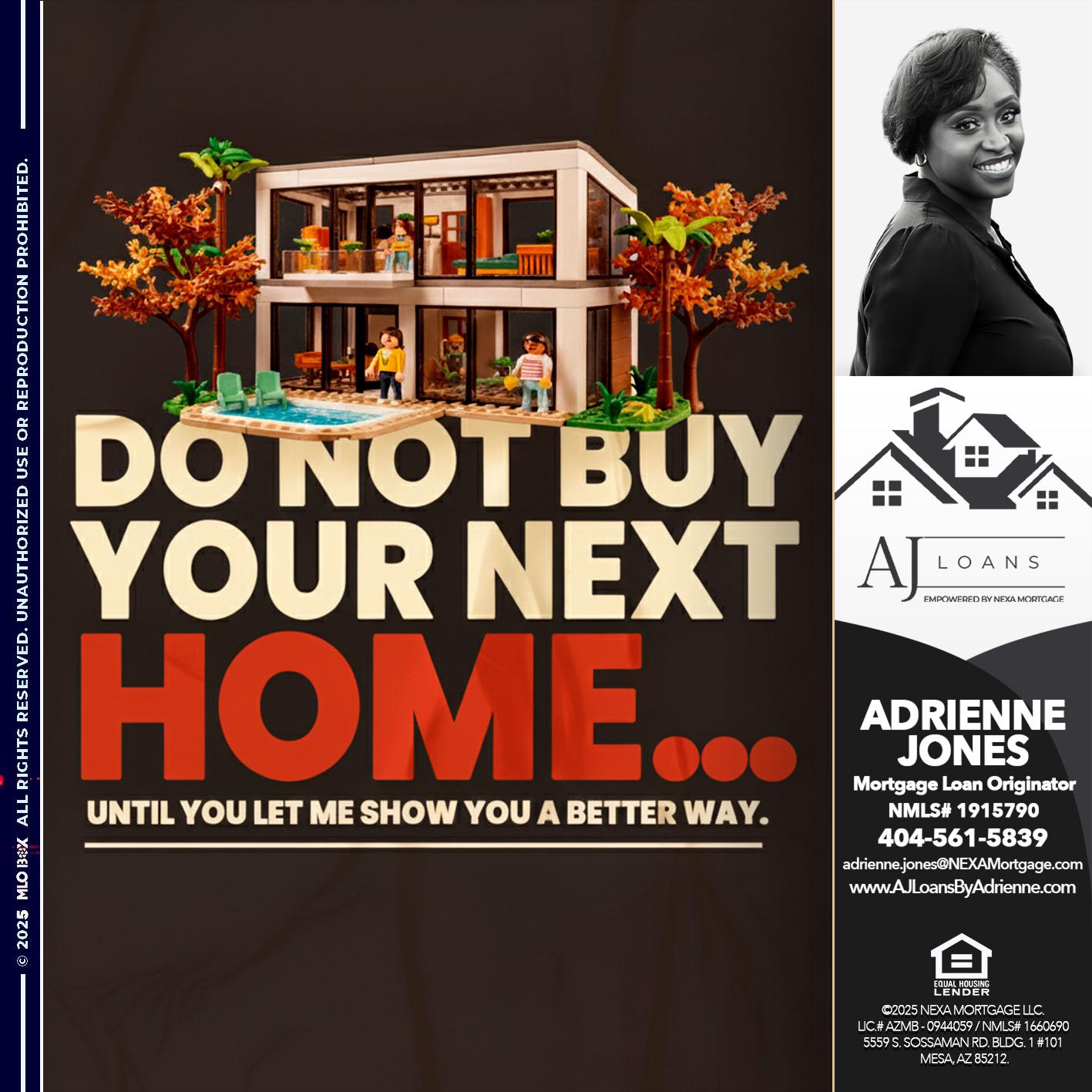 DO NOT - Adrienne Jones -Mortgage Loan Originator